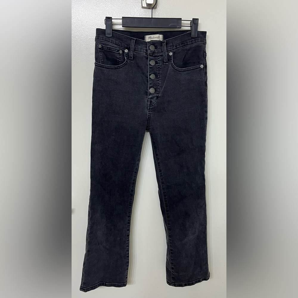Madewell Cali Demi Boot Jeans - Ankle Length Black